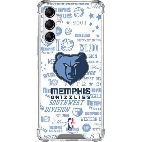 NBA Memphis Grizzlies Historic Blast Galaxy A14 5G Clear Case