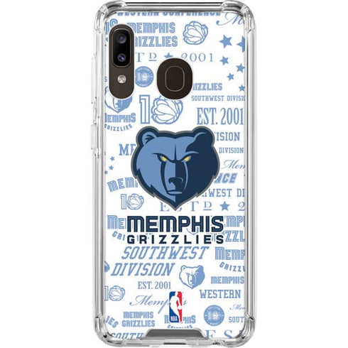 NBA Memphis Grizzlies Historic Blast Galaxy A30 Clear Case