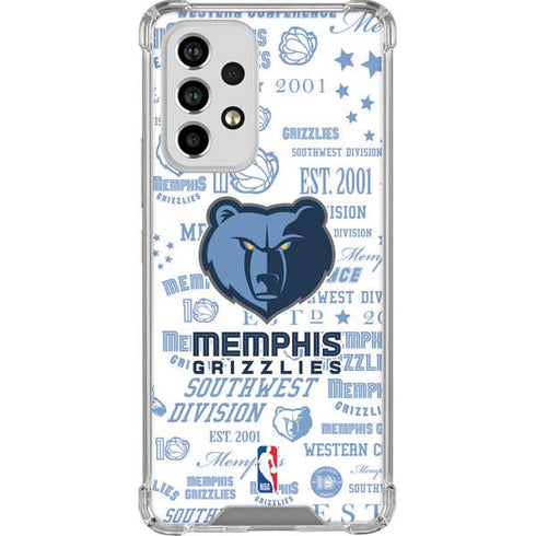 NBA Memphis Grizzlies Historic Blast Galaxy A33 5G Clear Case