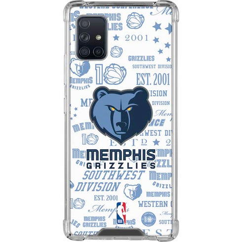 NBA Memphis Grizzlies Historic Blast Galaxy A51 5G Clear Case