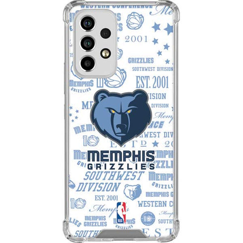 NBA Memphis Grizzlies Historic Blast Galaxy A53 5G Clear Case