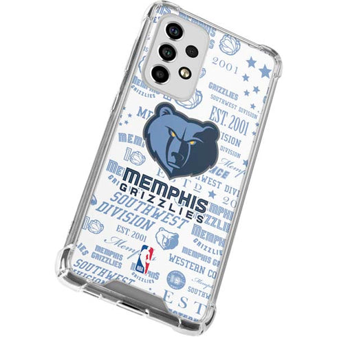 NBA Memphis Grizzlies Historic Blast Galaxy A53 5G Clear Case