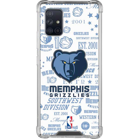 NBA Memphis Grizzlies Historic Blast Galaxy A71 5G Clear Case