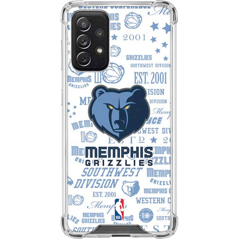 NBA Memphis Grizzlies Historic Blast Galaxy A72 5G Clear Case