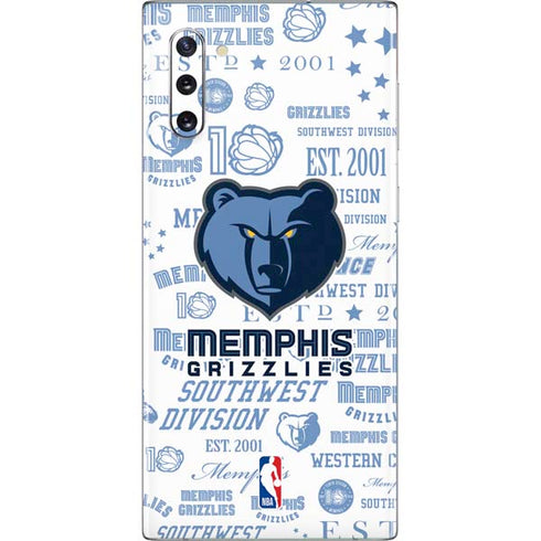 NBA Memphis Grizzlies Historic Blast Galaxy Note 10 Skin