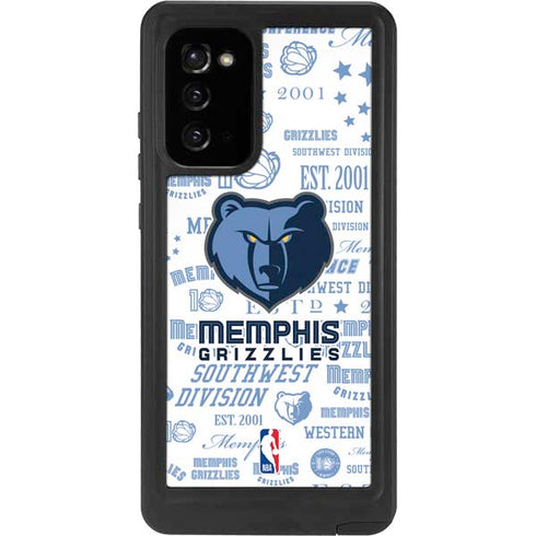 NBA Memphis Grizzlies Historic Blast Galaxy Note20 5G Waterproof Case