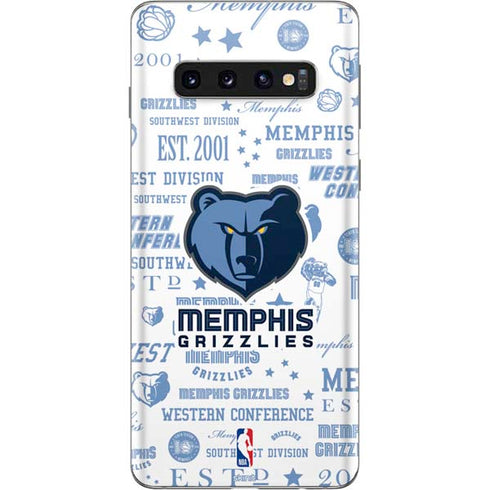 NBA Memphis Grizzlies Historic Blast Galaxy S10 Skin
