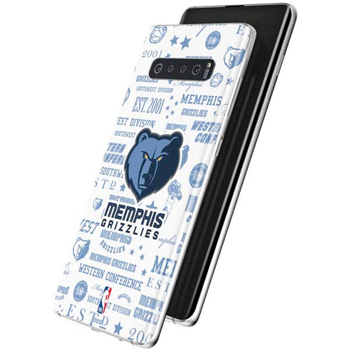 NBA Memphis Grizzlies Historic Blast Galaxy S10 Skin