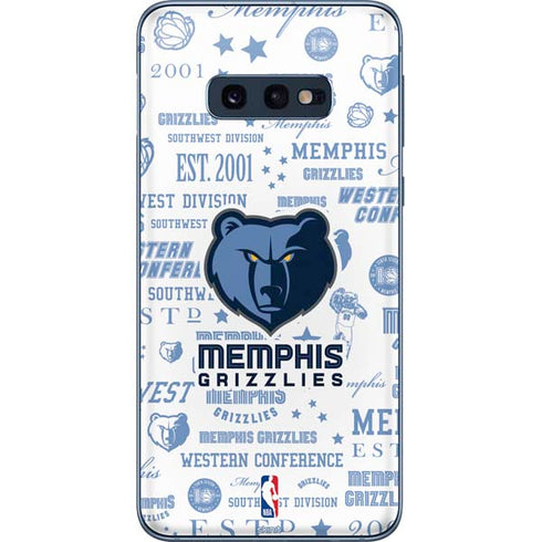 NBA Memphis Grizzlies Historic Blast Galaxy S10e Skin