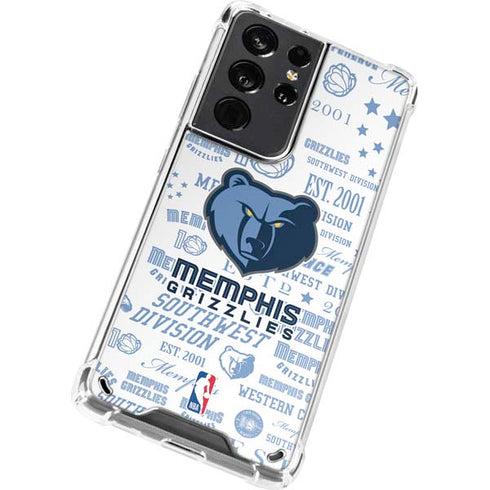 NBA Memphis Grizzlies Historic Blast Galaxy S21 Ultra 5G Clear Case