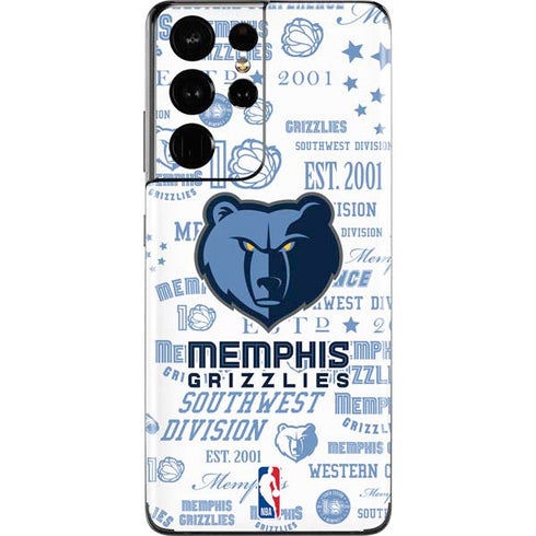 NBA Memphis Grizzlies Historic Blast Galaxy S21 Ultra 5G Skin