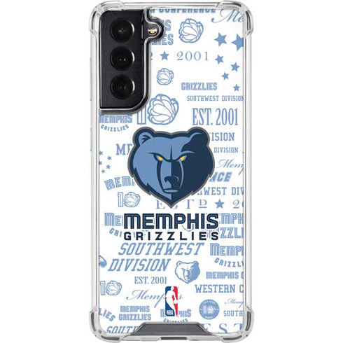 NBA Memphis Grizzlies Historic Blast Galaxy S22 Clear Case