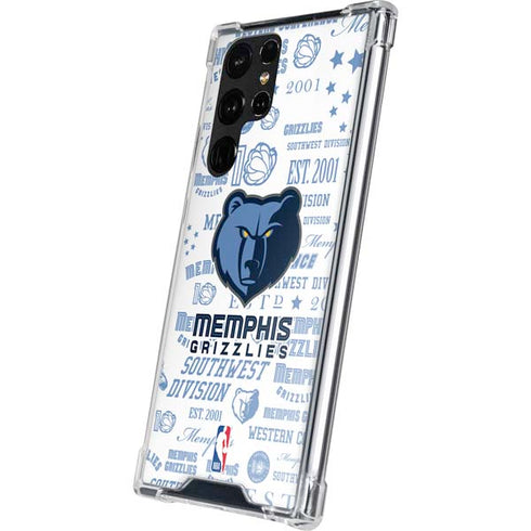 NBA Memphis Grizzlies Historic Blast Galaxy S22 Ultra Clear Case