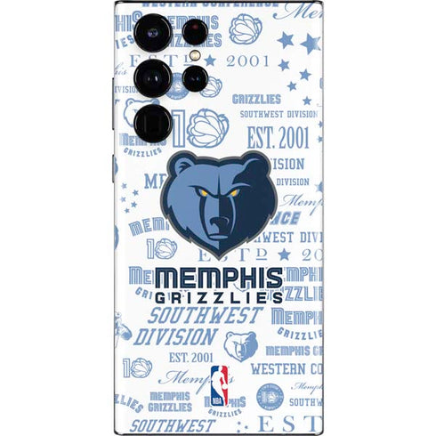 NBA Memphis Grizzlies Historic Blast Galaxy S22 Ultra Skin