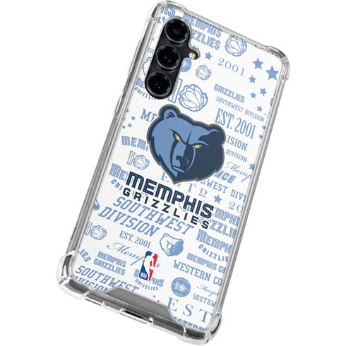 NBA Memphis Grizzlies Historic Blast Galaxy S23 FE Clear Case