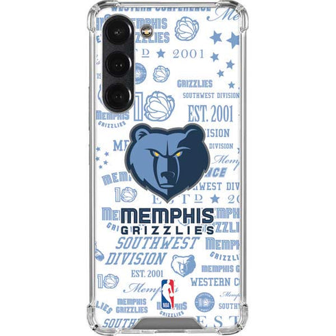 NBA Memphis Grizzlies Historic Blast Galaxy S23 Plus Clear Case