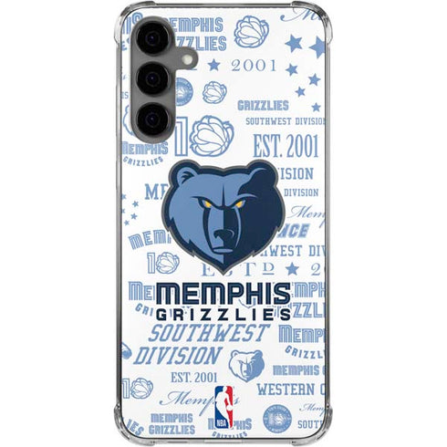 NBA Memphis Grizzlies Historic Blast Galaxy S24 Plus Clear Case
