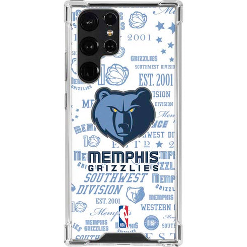 NBA Memphis Grizzlies Historic Blast Galaxy S24 Ultra Clear Case