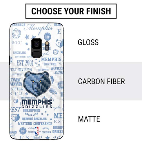 NBA Memphis Grizzlies Historic Blast Galaxy S9 Skin