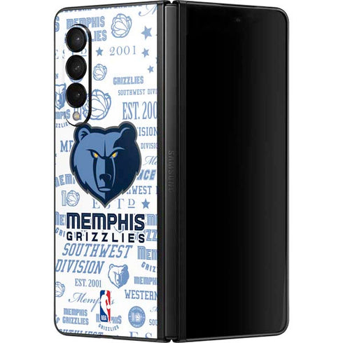 NBA Memphis Grizzlies Historic Blast Galaxy Z Fold3 5G Skin