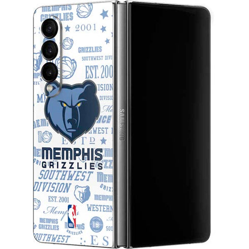 NBA Memphis Grizzlies Historic Blast Galaxy Z Fold4 5G Skin