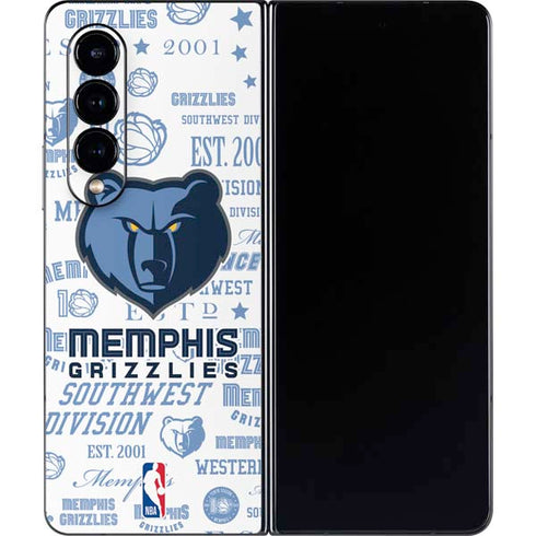 NBA Memphis Grizzlies Historic Blast Galaxy Z Fold4 5G Skin