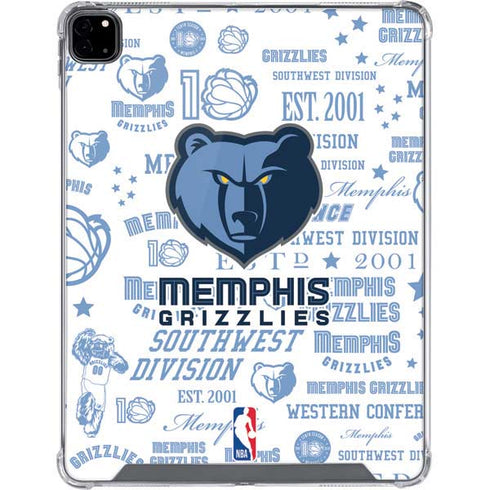NBA Memphis Grizzlies Historic Blast iPad Pro 12.9in (2020) Clear Case