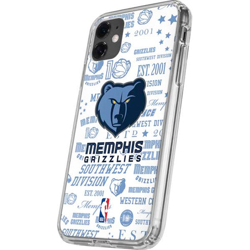 NBA Memphis Grizzlies Historic Blast iPhone 11 Clear Case