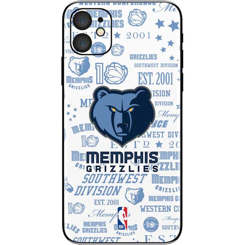 NBA Memphis Grizzlies Historic Blast iPhone 11 Skin