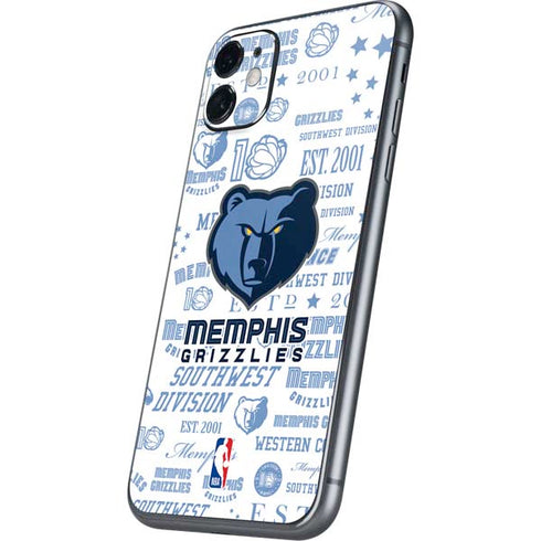 NBA Memphis Grizzlies Historic Blast iPhone 11 Skin