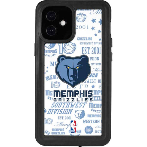 NBA Memphis Grizzlies Historic Blast iPhone 12 Mini Waterproof Case