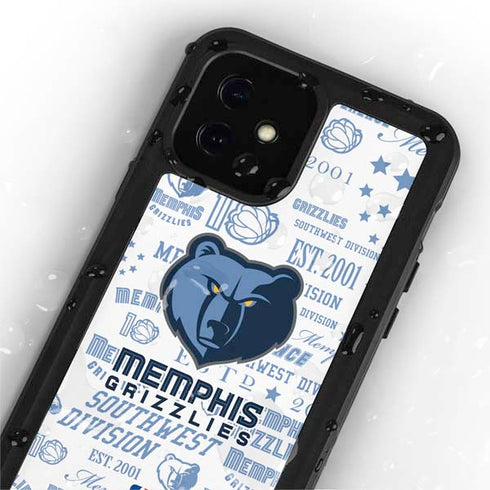 NBA Memphis Grizzlies Historic Blast iPhone 12 Mini Waterproof Case