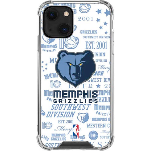 NBA Memphis Grizzlies Historic Blast iPhone 15 Plus Clear Case