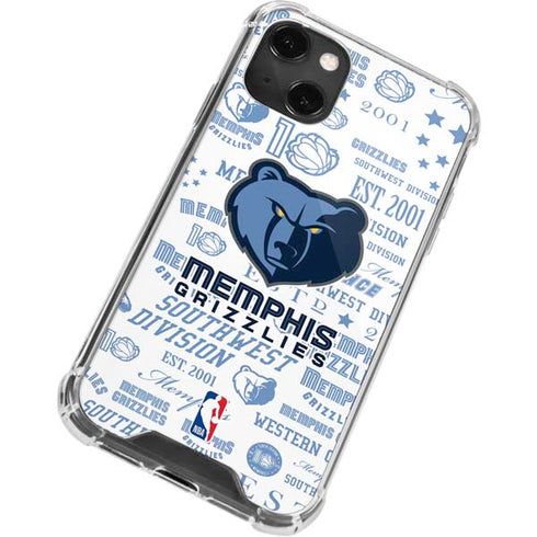 NBA Memphis Grizzlies Historic Blast iPhone 15 Plus Clear Case