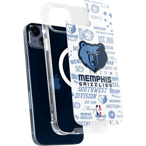 NBA Memphis Grizzlies Historic Blast iPhone 15 Plus MagSafe Case