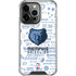 NBA Memphis Grizzlies Historic Blast iPhone 14 Pro Clear Case