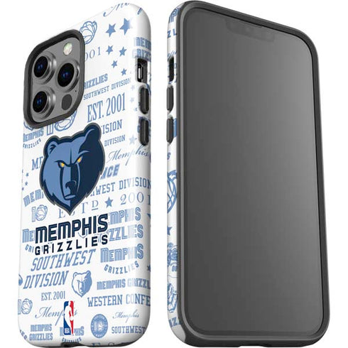 NBA Memphis Grizzlies Historic Blast iPhone 15 Pro Impact Case