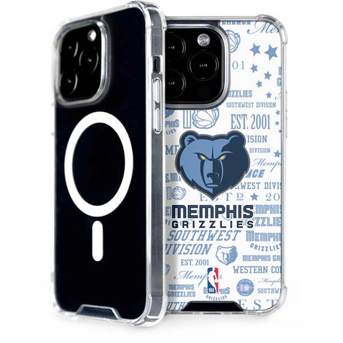 NBA Memphis Grizzlies Historic Blast iPhone 15 Pro MagSafe Case