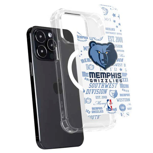 NBA Memphis Grizzlies Historic Blast iPhone 14 Pro Max MagSafe Case