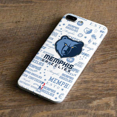 NBA Memphis Grizzlies Historic Blast iPhone 8 Plus Skin