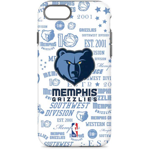 NBA Memphis Grizzlies Historic Blast iPhone 8 Pro Case