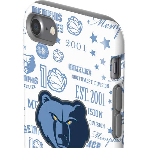 NBA Memphis Grizzlies Historic Blast iPhone SE (2nd & 3rd Gen) Pro Case