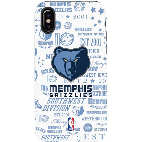 NBA Memphis Grizzlies Historic Blast iPhone X Pro Case