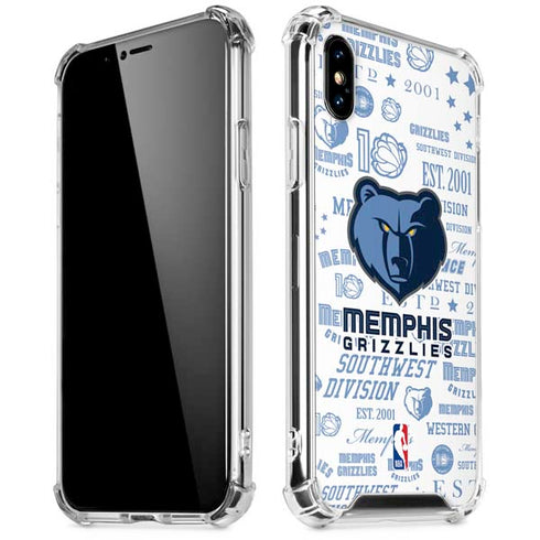 NBA Memphis Grizzlies Historic Blast iPhone XS Max Clear Case