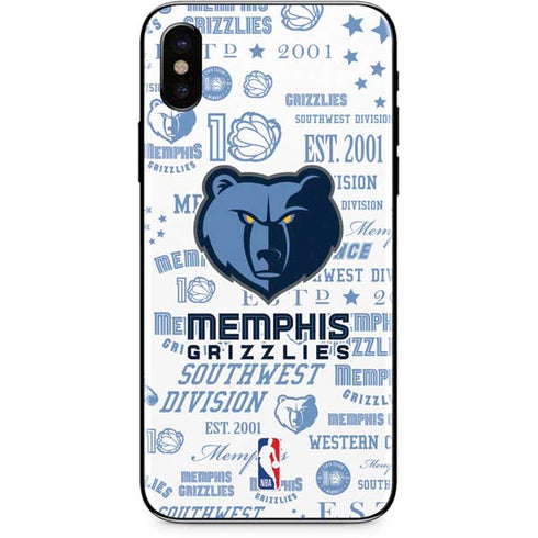 NBA Memphis Grizzlies Historic Blast iPhone XS Max Skin