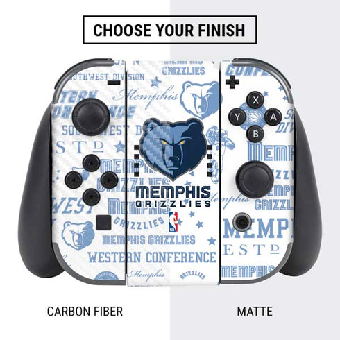 NBA Memphis Grizzlies Historic Blast Nintendo Switch Bundle Skin