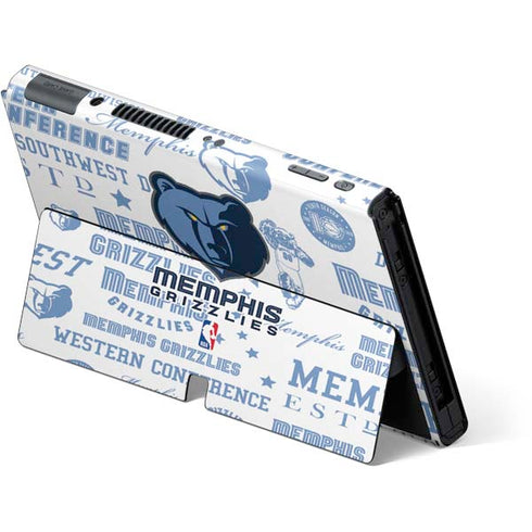 NBA Memphis Grizzlies Historic Blast Nintendo Switch OLED (2021) Skin