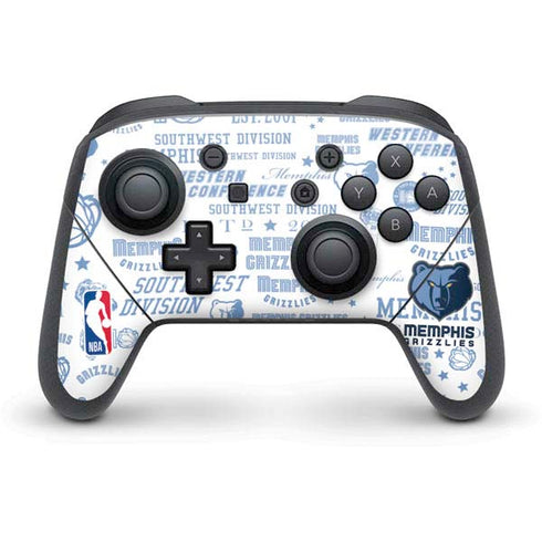 NBA Memphis Grizzlies Historic Blast Nintendo Switch Pro Controller Skin