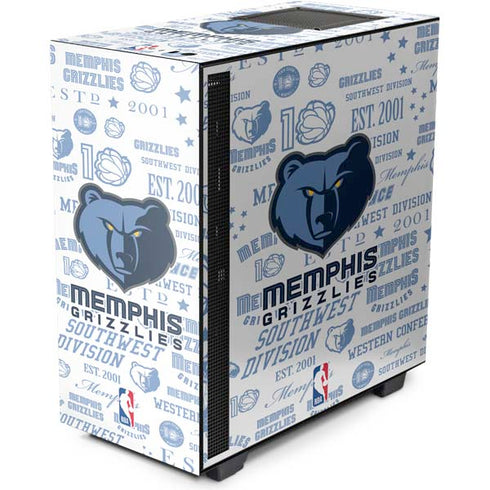 NBA Memphis Grizzlies Historic Blast NZXT H510 Compact ATX Mid-Tower Case Skin