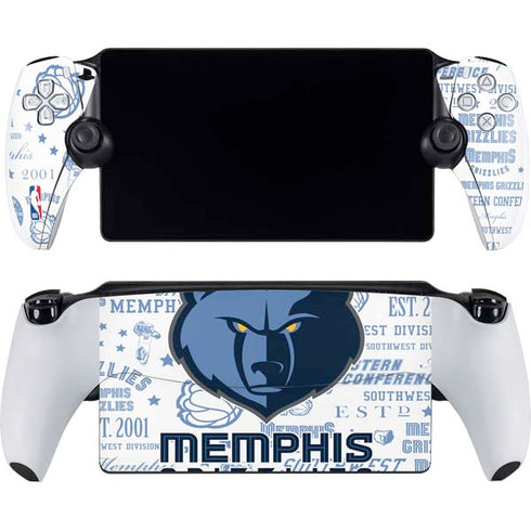 NBA Memphis Grizzlies Historic Blast PlayStation Portal Remote Player Skin